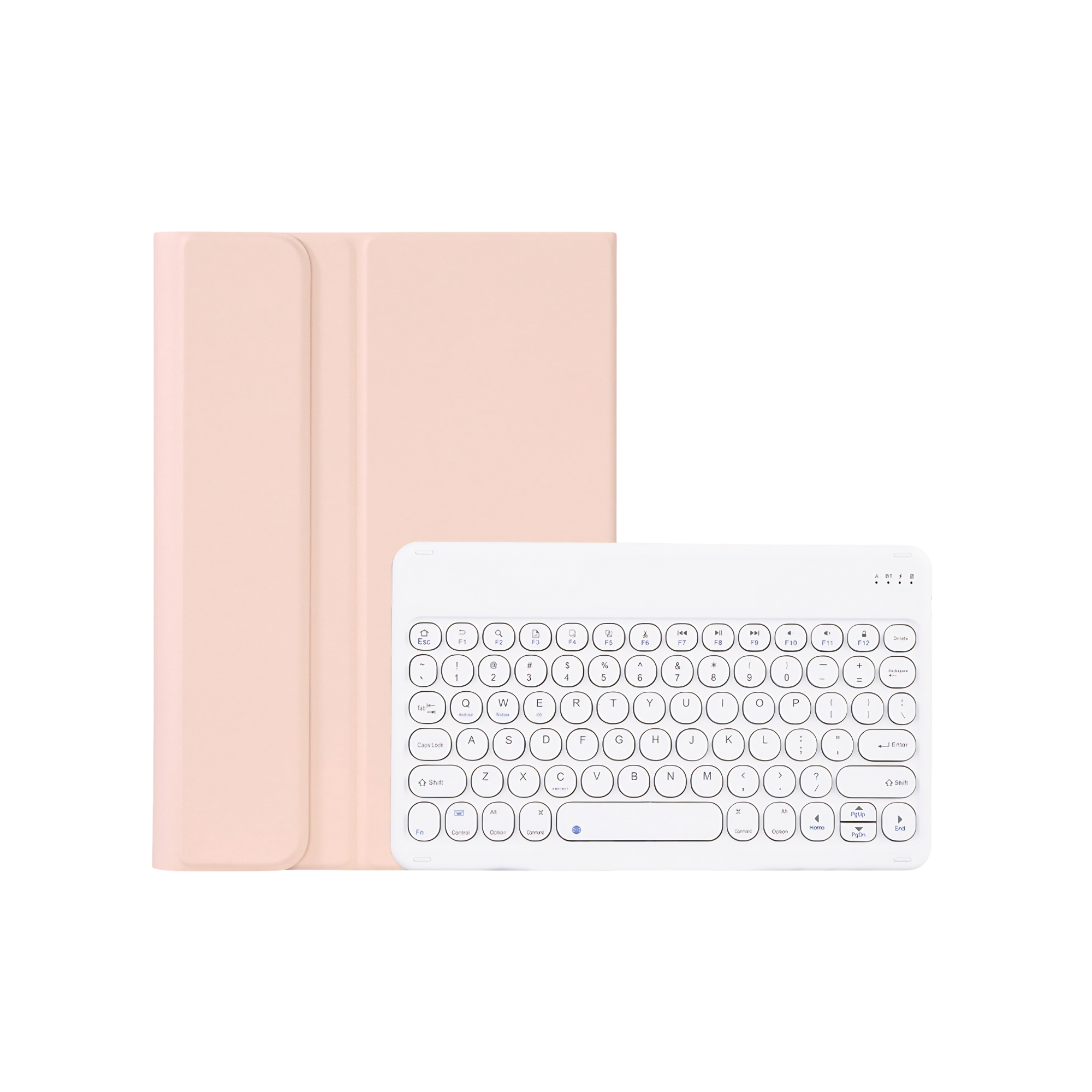 Bluetooth 3.0 keyboard case for Xiaomi Pad 5 / 5 Pro, detachable keyboard, with stand, pink color