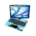 Compatible for iPad Air 11" Case With Keyboard (M3/M2, 2025/2024) and Air 5/4th Gen, iPad Pro 11 (2022/2021/2020). 360 ° Rotatable Multi-Touch Trackpad Blue