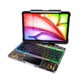 Compatible for iPad Air 11" Case With Keyboard (M3/M2, 2025/2024) and Air 5/4th Gen, iPad Pro 11 (2022/2021/2020/2018). 360 ° Rotating Multi-Touch Trackpad, Black