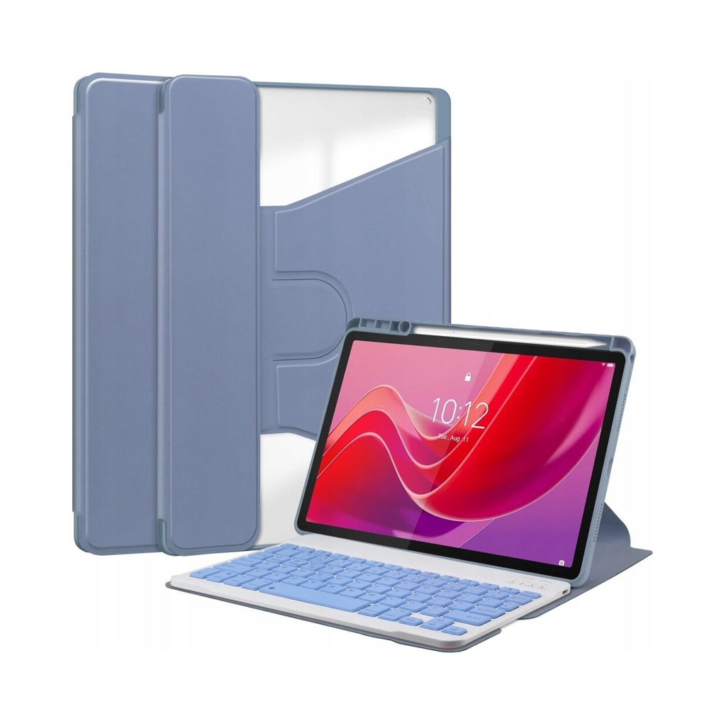2 in 1 case with Bluetooth keyboard for Lenovo Tab M11 tablet, 360° rotating, Purple
