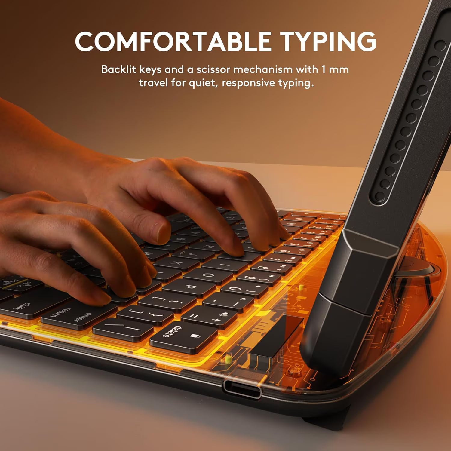 Compatible for iPad Air 11" Case With Keyboard (M3/M2, 2025/2024) and Air 5/4th Gen, iPad Pro 11 (2022/2021/2020/2018). 360 ° Rotating Multi-Touch Trackpad, Black