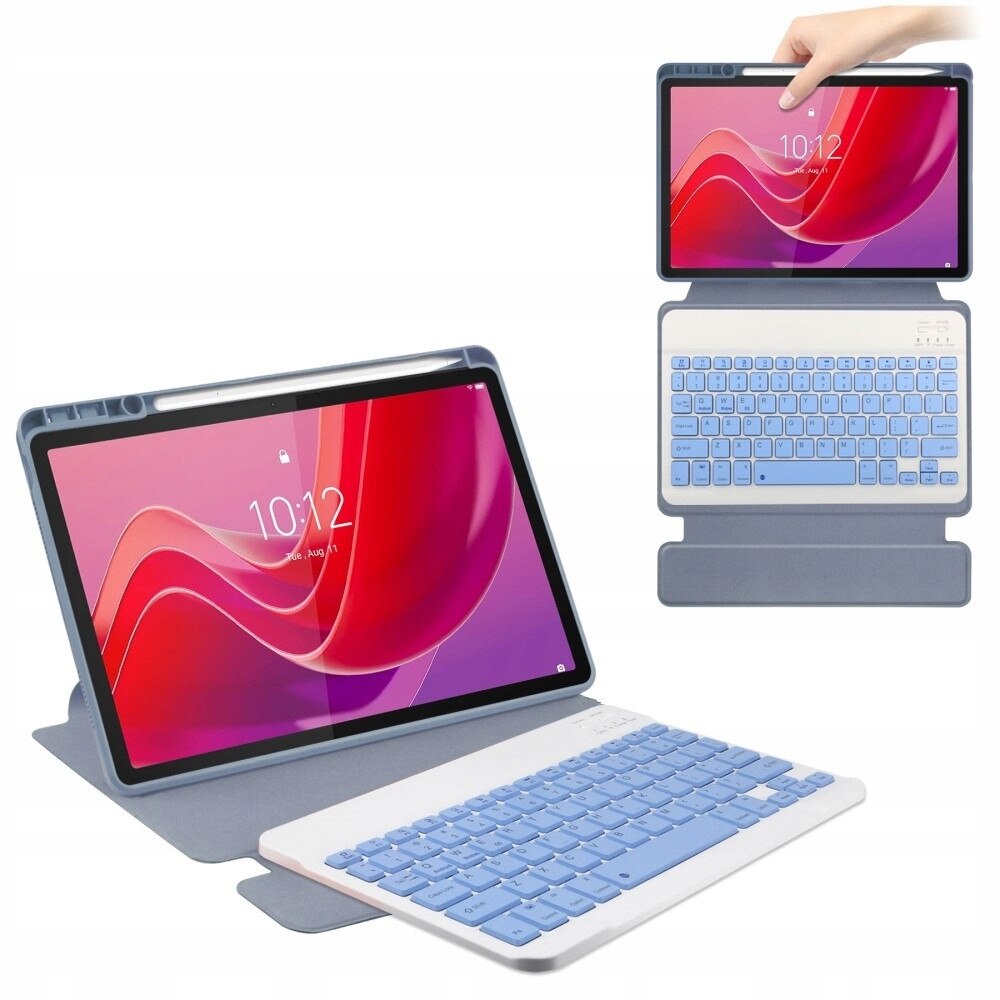 2 in 1 case with Bluetooth keyboard for Lenovo Tab M11 tablet, 360° rotating, Purple