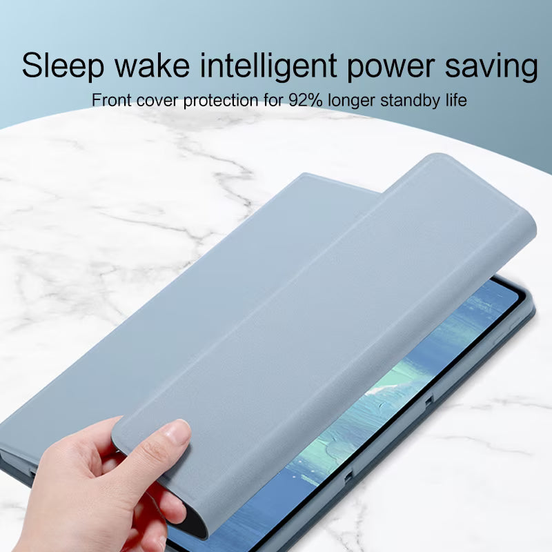 Bluetooth keyboard case for Xiaomi Pad 5 / Pad 5 Pro 11 inch, detachable keyboard, PU leather, Blue