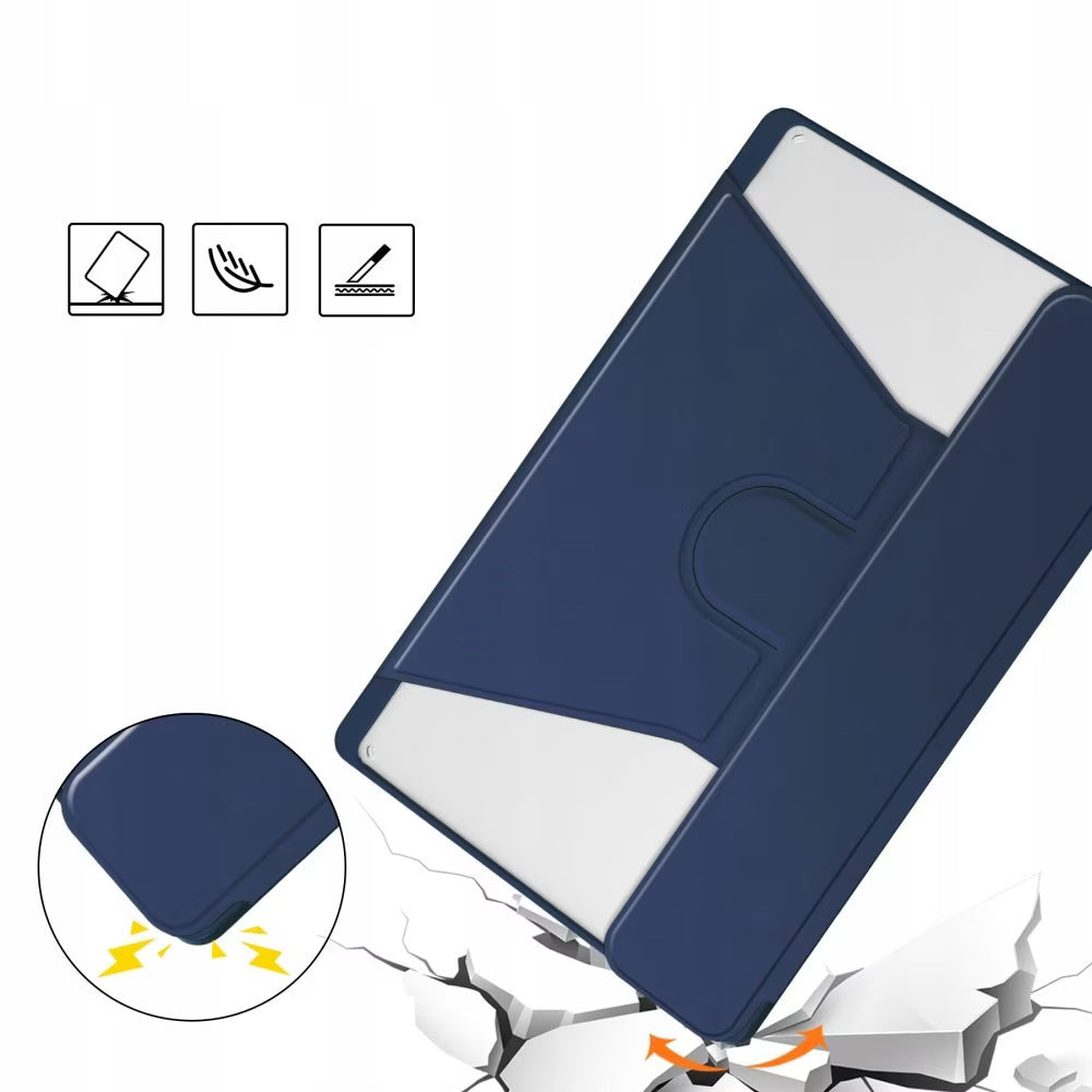 2 in 1 case with Bluetooth keyboard for Lenovo Tab M11, 360° rotating, garnet, PU, stand included