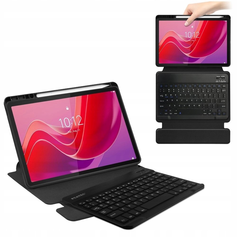 2 in 1 case with Bluetooth keyboard for Lenovo Tab M11 tablet, 360° rotating, black