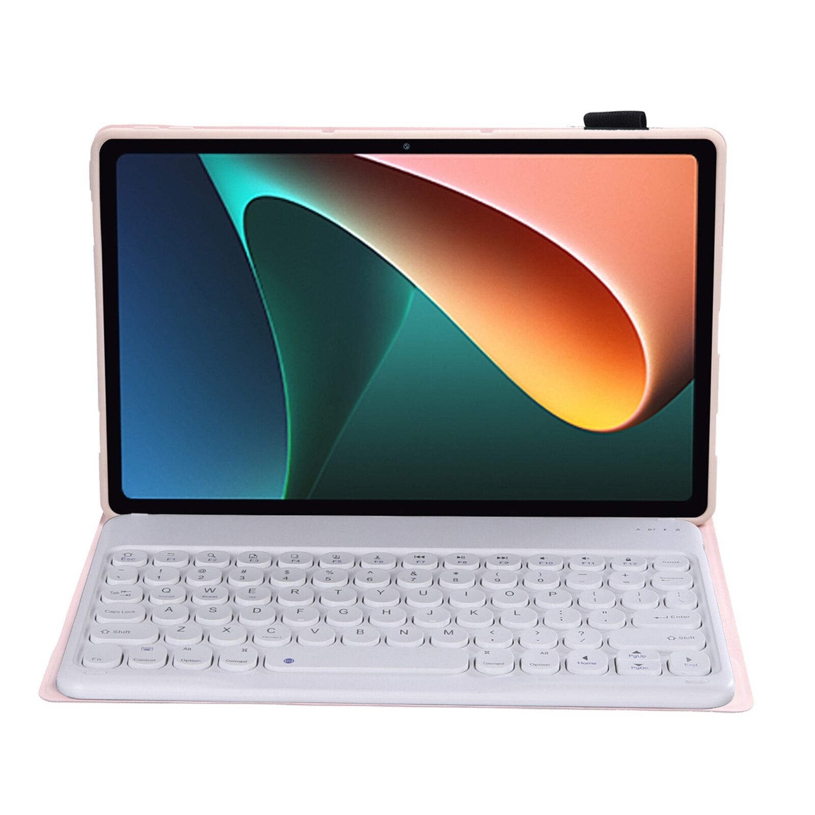 Bluetooth 3.0 keyboard case for Xiaomi Pad 5 / 5 Pro, detachable keyboard, with stand, pink color